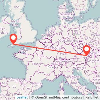 Vienna Newquay train map