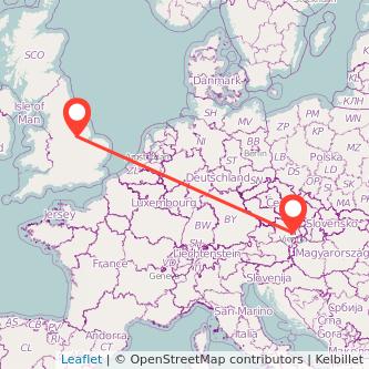 Vienna Newark on Trent bus map