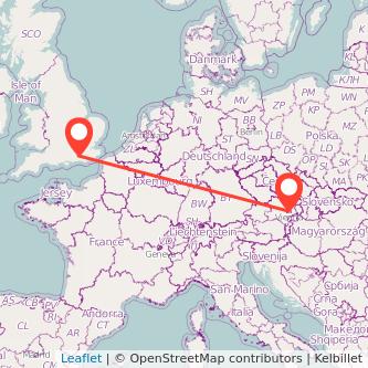 Vienna Horsham train map