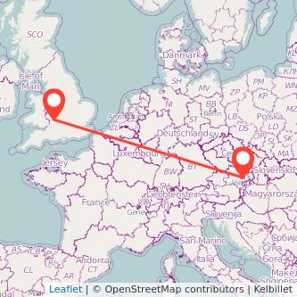 Vienna Gloucester train map