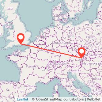 Vienna Fareham train map