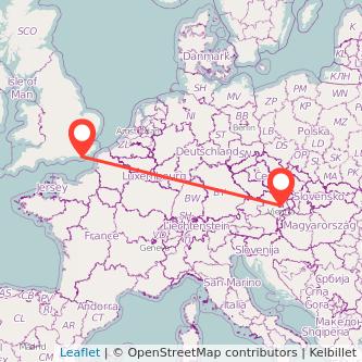 Vienna Eastbourne train map