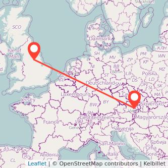 Vienna Doncaster train map