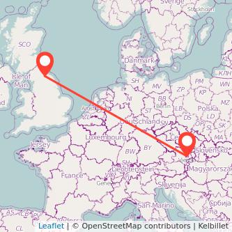 Vienna Darlington train map