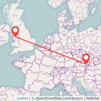 Vienna Bangor train map