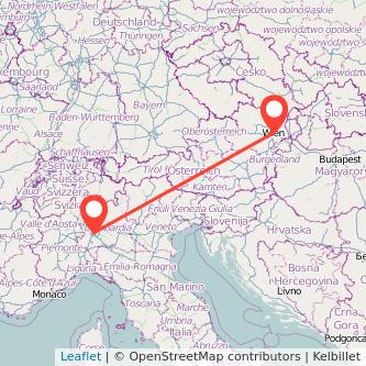 Wien Mailand Mitfahrgelegenheit Karte