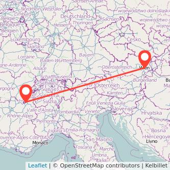 Wien Genf Mitfahrgelegenheit Karte