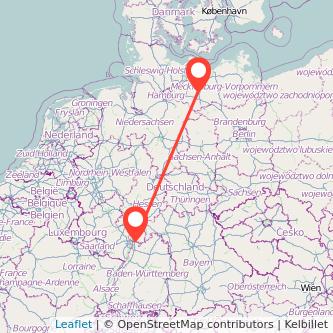 Weinheim Schwerin Bahn Karte