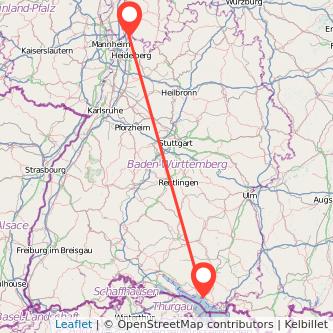 Weinheim Friedrichshafen Bahn Karte