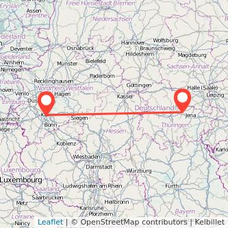 Weimar Köln Mitfahrgelegenheit Karte