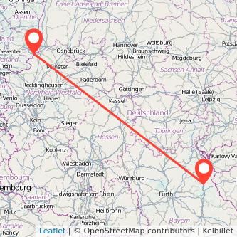 Weiden Enschede Bus Karte