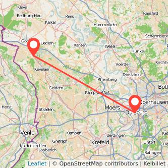 Weeze Duisburg Mitfahrgelegenheit Karte