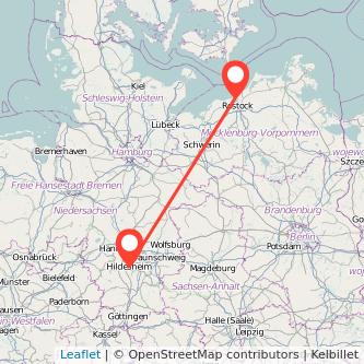 Warnemünde Hildesheim Bahn Karte