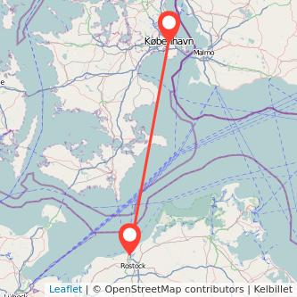 Warnemünde Kopenhagen Bahn Karte