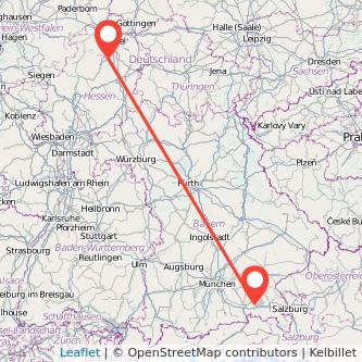 Wabern Prien am Chiemsee Bahn Karte