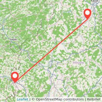 Wabern Limburg Bahn Karte