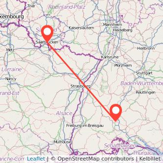 Villingen Saarbrücken Mitfahrgelegenheit Karte