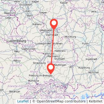Villingen Offenbach Bahn Karte