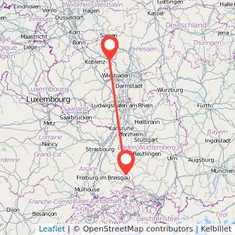 Villingen Limburg Bahn Karte