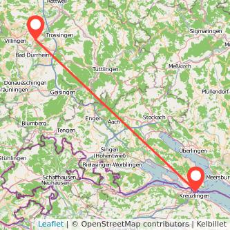 Villingen Konstanz Mitfahrgelegenheit Karte
