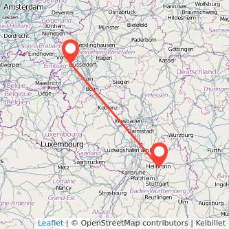 Viersen Heilbronn Mitfahrgelegenheit Karte
