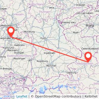 Viernheim Linz Mitfahrgelegenheit Karte