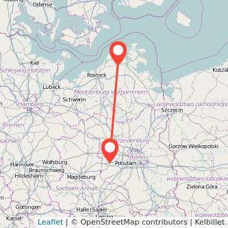 Velgast Brandenburg an der Havel Bahn Karte