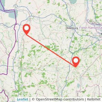 Vechta Papenburg Mitfahrgelegenheit Karte