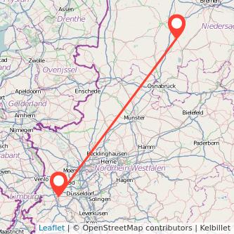 Vechta Mönchengladbach Mitfahrgelegenheit Karte