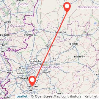 Vechta Leverkusen Mitfahrgelegenheit Karte