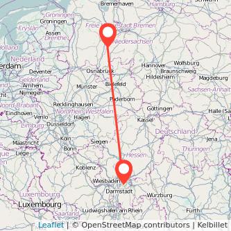 Vechta Dietzenbach Mitfahrgelegenheit Karte