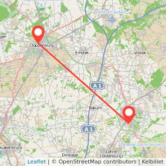 Vechta Cloppenburg Mitfahrgelegenheit Karte