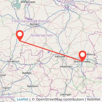 Vechta Braunschweig Mitfahrgelegenheit Karte