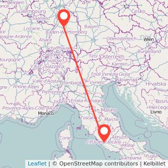 Vaihingen an der Enz Rom Bahn Karte