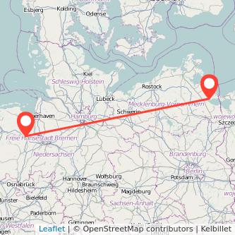 Usedom Oldenburg Mitfahrgelegenheit Karte
