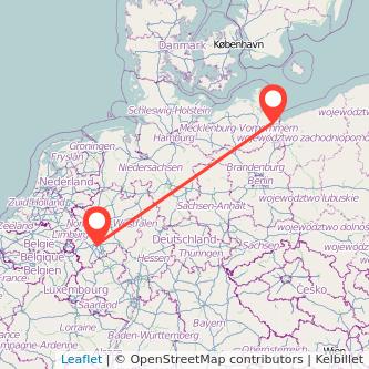 Usedom Köln Mitfahrgelegenheit Karte