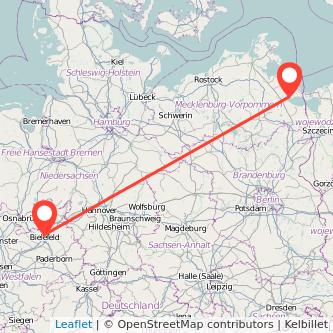 Usedom Bielefeld Mitfahrgelegenheit Karte
