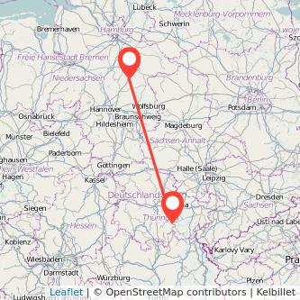 Unterlüß Saalfeld Bahn Karte