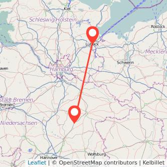 Unterlüß Lübeck Bahn Karte