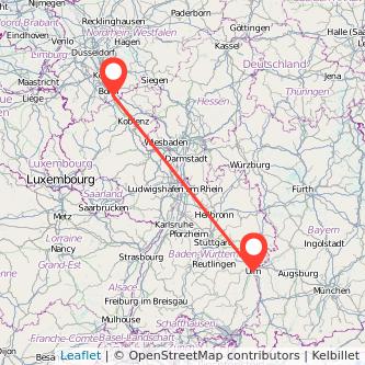 Ulm Königswinter Mitfahrgelegenheit Karte