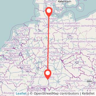 Ulm Kiel Mitfahrgelegenheit Karte