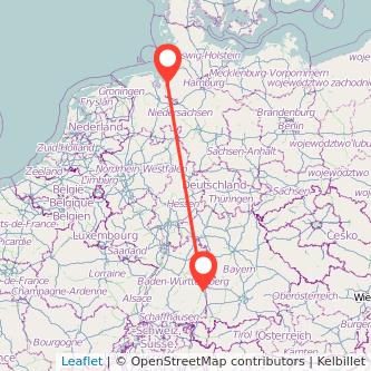 Ulm Bremerhaven Mitfahrgelegenheit Karte
