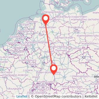 Ulm Bremen Mitfahrgelegenheit Karte