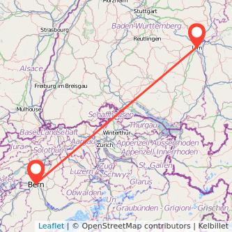 Ulm Bern Mitfahrgelegenheit Karte