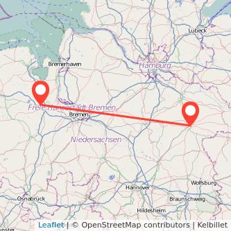 Uelzen Oldenburg Bahn Karte