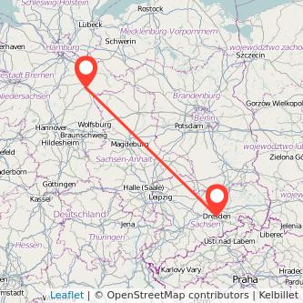 Uelzen Dresden Bahn Karte