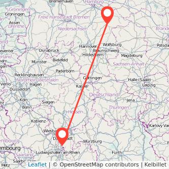 Uelzen Bensheim Bahn Karte