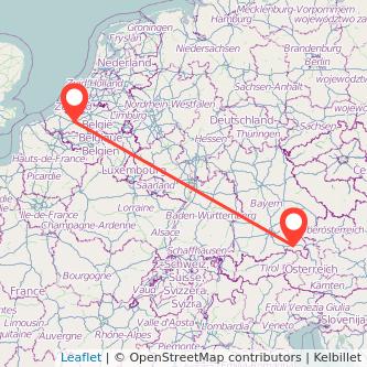Übersee Gent Bahn Karte