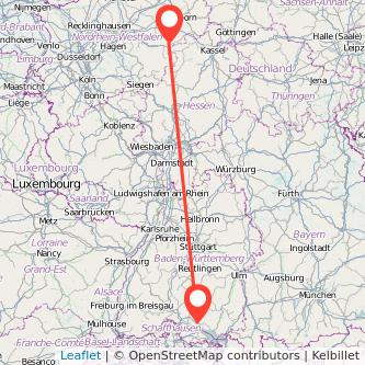 Überlingen Brilon Bus Karte