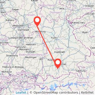 Tutzing Gemünden Bahn Karte